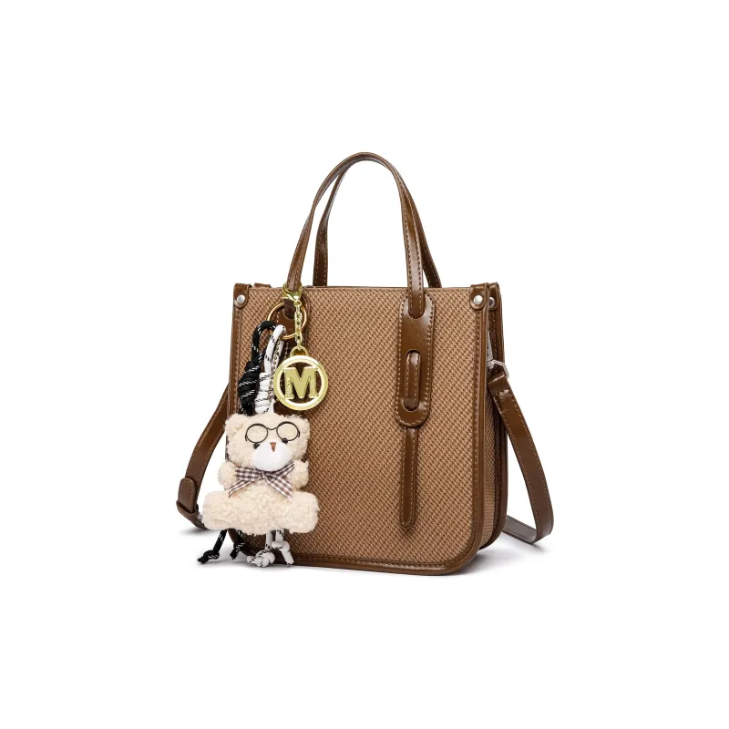 FAIRWHALE PU Shoulder Bag Crossbody Bag Handbag Regular Women's Tan-1