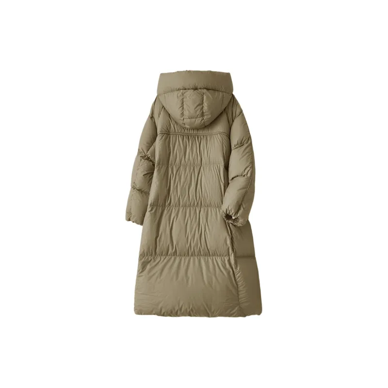 IHIMI Down Jacket Women's Gray Pea Green-2