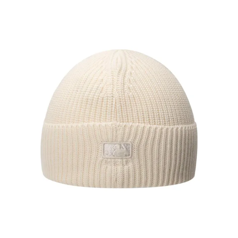 MLB Sheep Wool Beanies Unisex Dark Cream-1