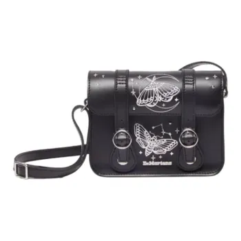Dr.Martens Split Cow Leather Satchel Bag Shoulder Bag Medium Size Women's Black