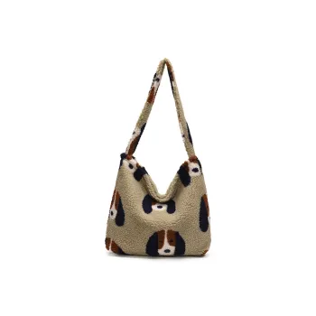 Yalu Cotton Shoulder Bags Handbags Regular Women's Small Dog/Plaid