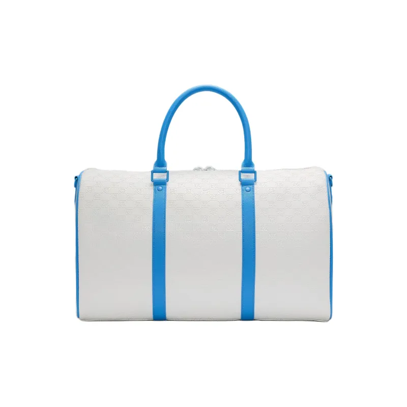 Jordan Monogram Polyurethane Handbag Shoulder Bag Crossbody Bag Travel Bag 25L Women's White-2