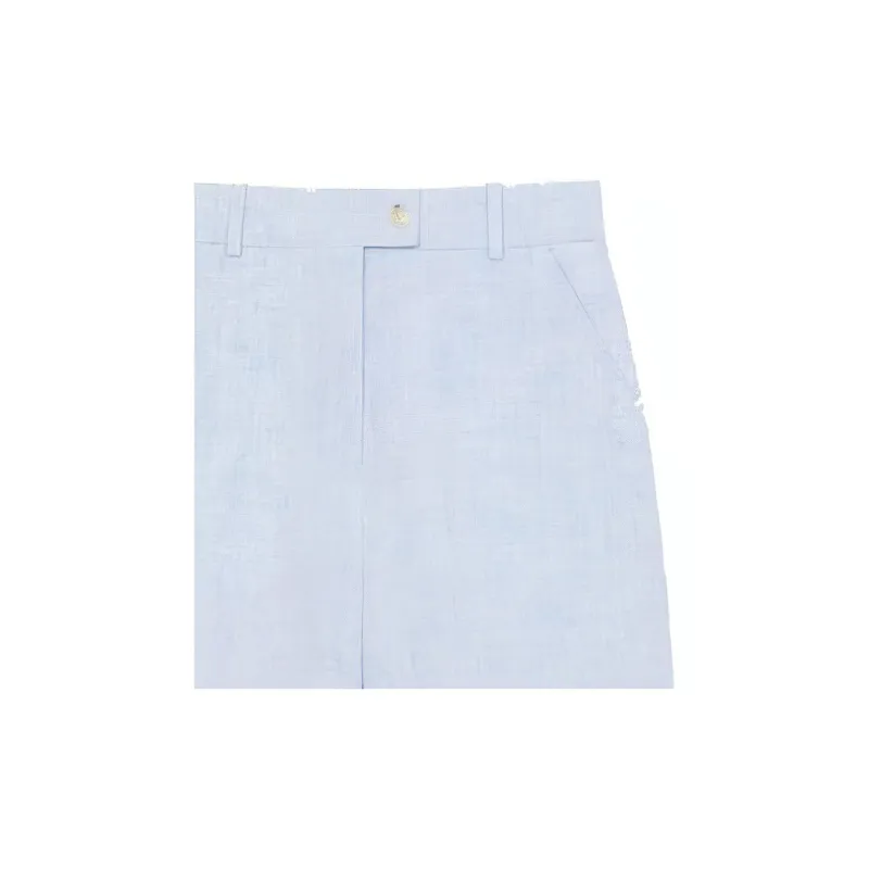 KENZO Tailored Linen Shorts-4