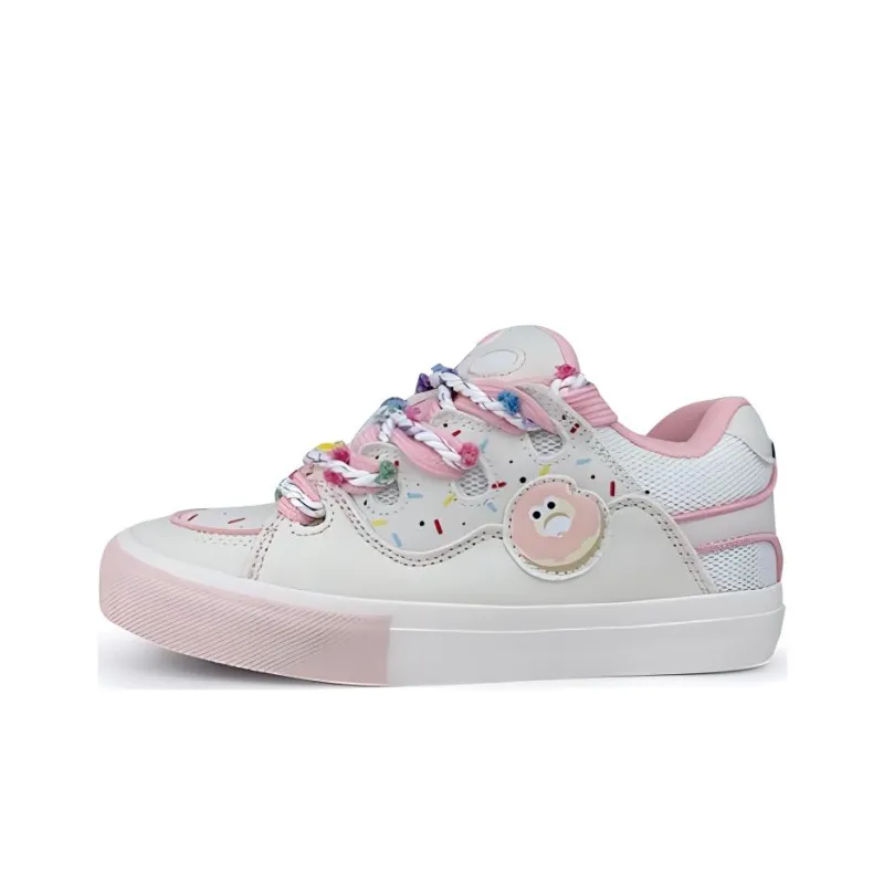 ABCYLM Slip Resistant Cushioning, Impact Resistance, Quick Dry, Wear Resistant Low Top Skateboard Shoes Women's Pink-0