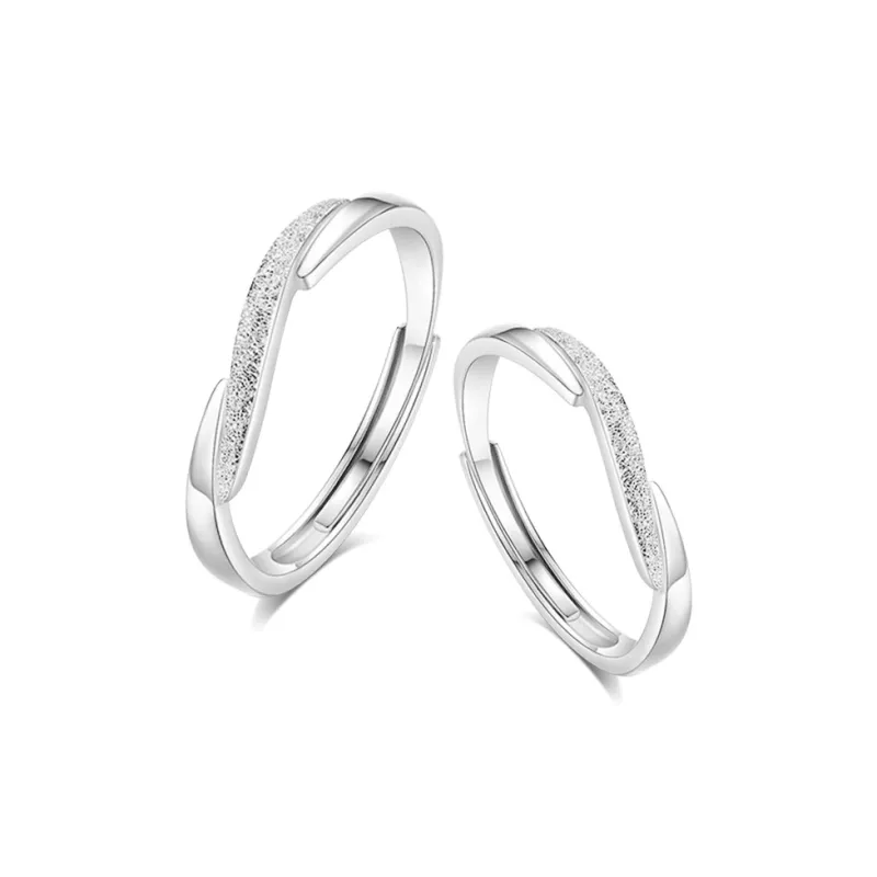 BLANK IN BLANK Sterling Silver Rings Unisex Anniversary Birthday Box-0