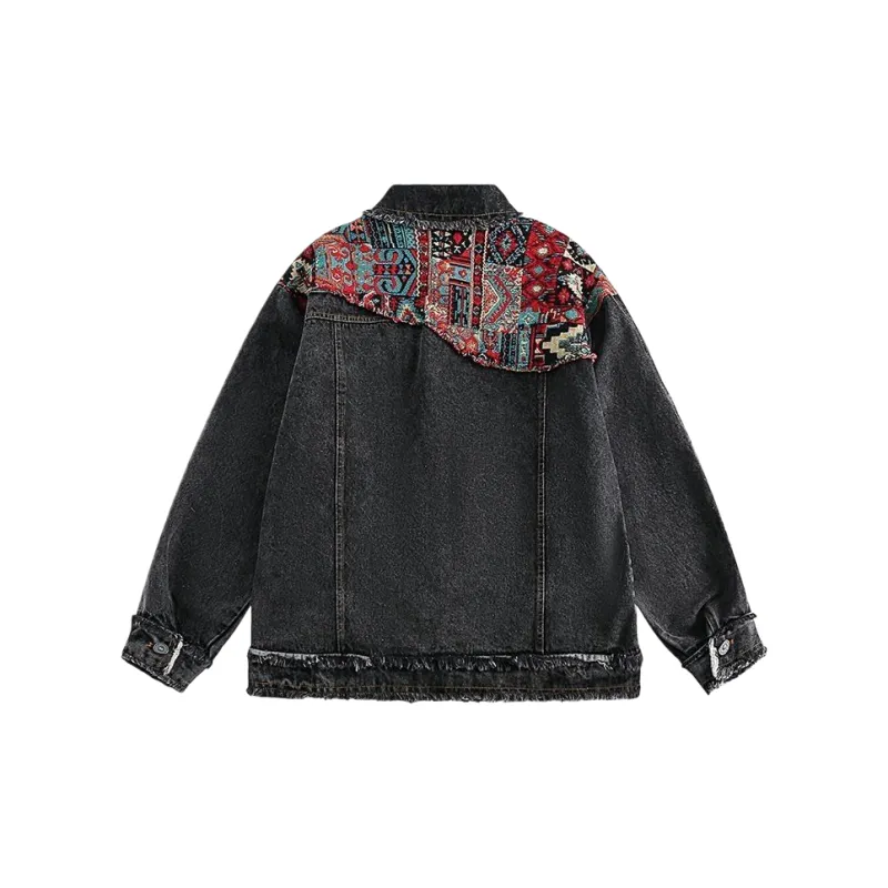 KUNZHUDAXIANG Denim Jacket Unisex-3