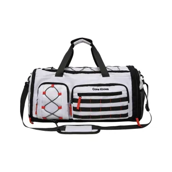 GOBLIN SHARKS 1759 Nylon Gym Bag Unisex Gray/Army Green/Black Red/Pure Black