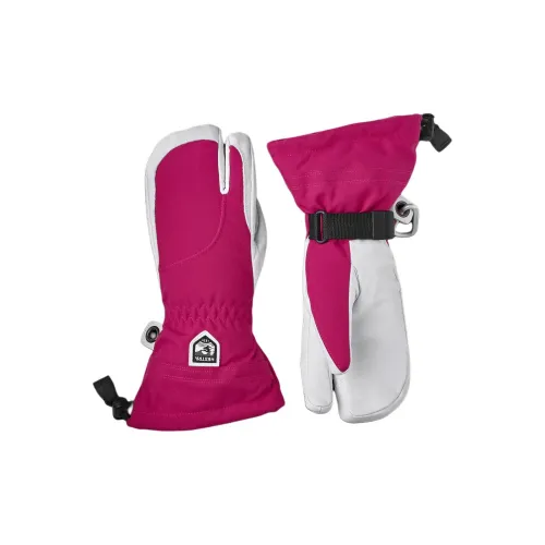 HESTRA Polyester Sports Gloves Women's Fuchsia/Gray White