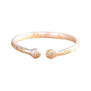 LIUXIN 999 Fine Silver Bangles Women's