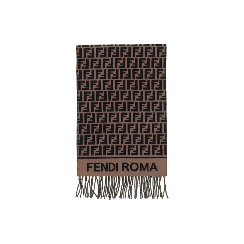 FENDI Jacquard FF motif Scarf-2