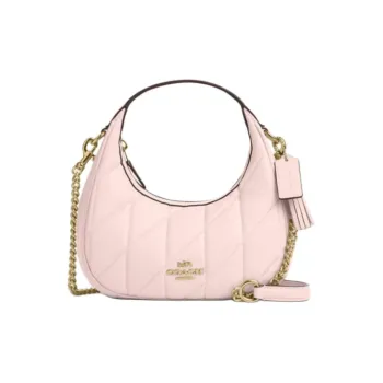 COACH Sheepskin Chain Bag One Shoulder Handbag Mini Women's Rouge Pink