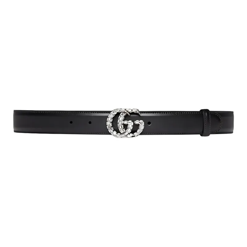 GUCCI Double G Crystal embellished Belt-0