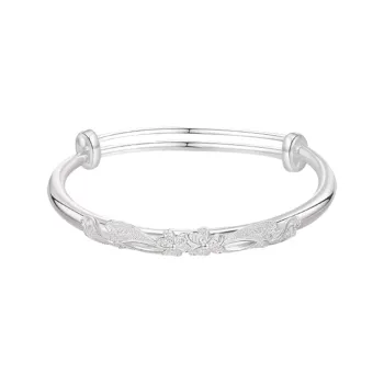 CHINA GOLD Sterling Silver 990 Bangles Women's