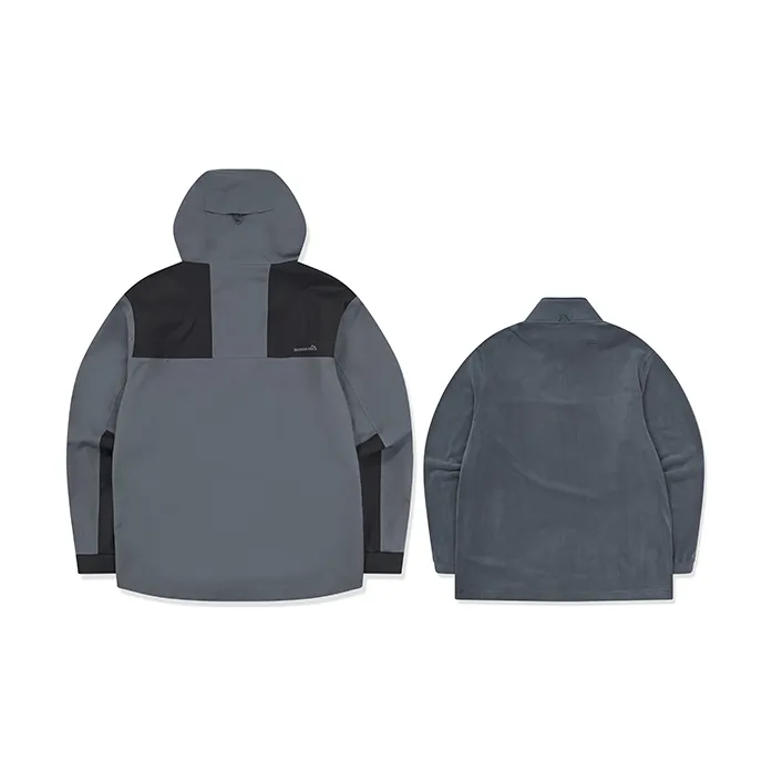 Erke Jacket Unisex Two Piece Set Dark Gray Jet Black-1
