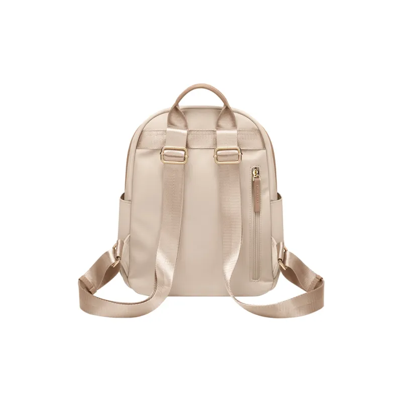 POLO Fabric Backpack Regular Women's Milk Tea Apricot/Classic Black-2