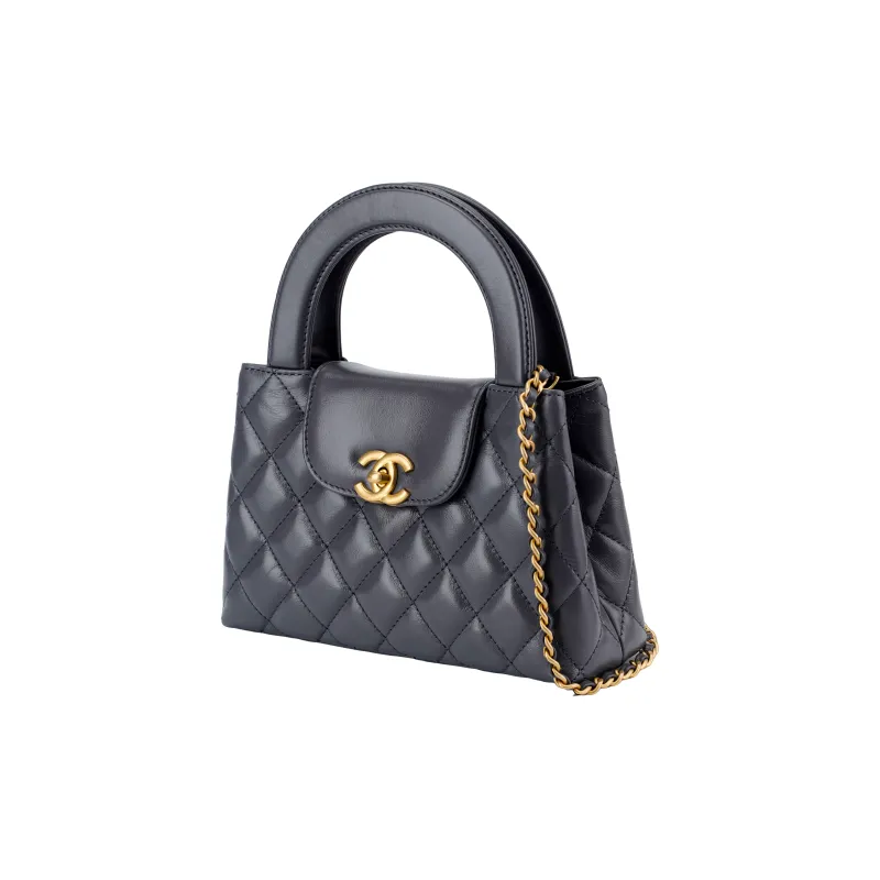 CHANEL Leather Shoulder Bag, Crossbody Bag, Handbag Women's Gray-1