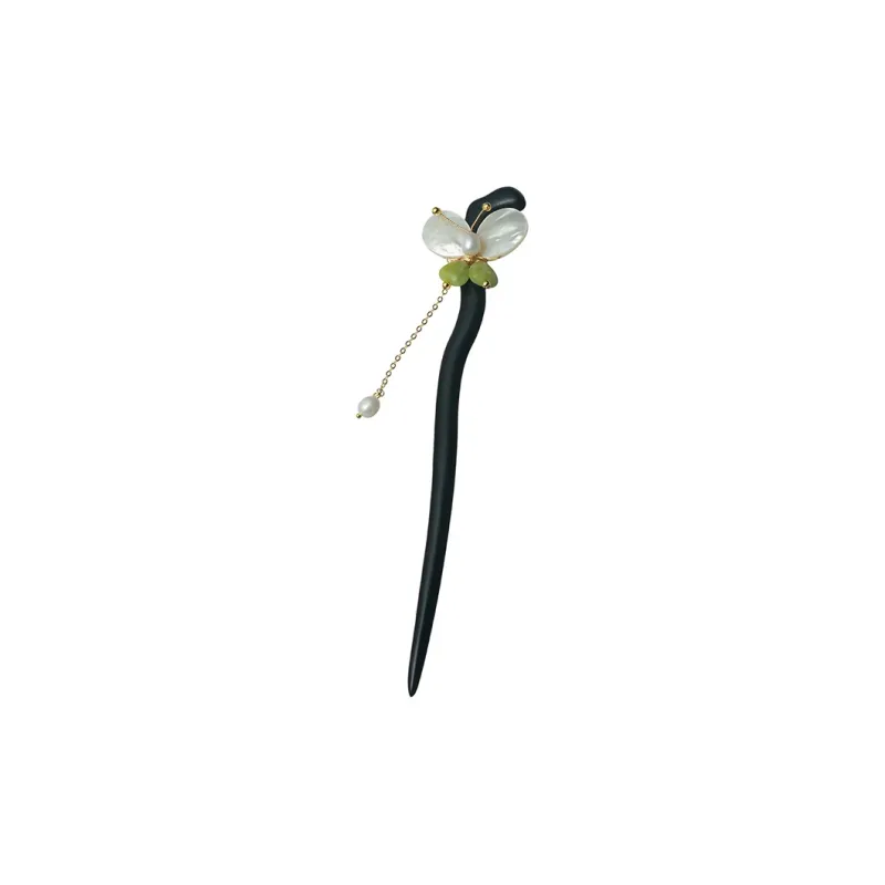 CHIMERA Ebony Wood Hairpin Headpiece Women's-0