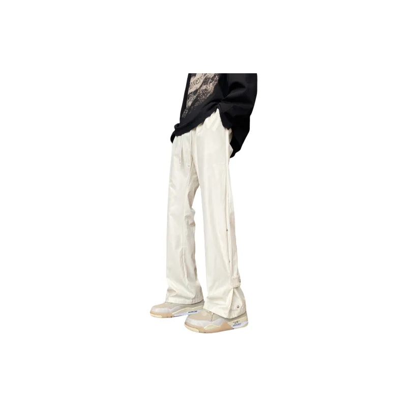 PAINT STAIN Casual Pants Unisex Black-13