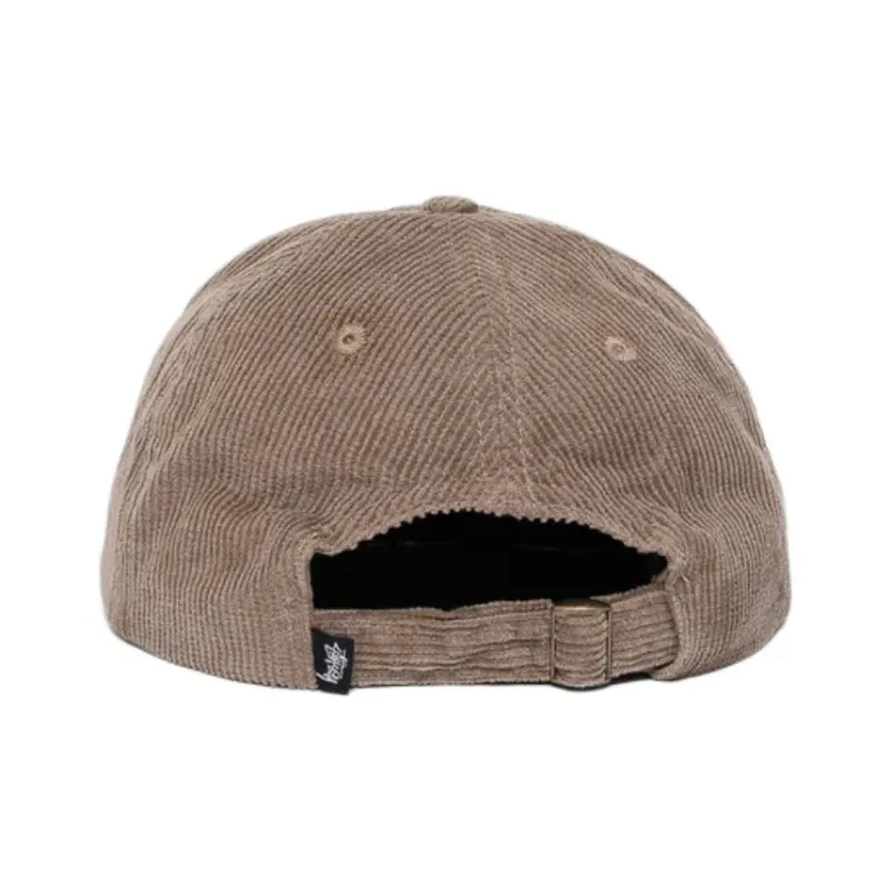 Stussy Cotton Fabric Baseball Caps Unisex Dark Khaki-1