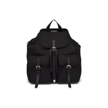 PRADA Saffiano Leather Backpack Women's Black