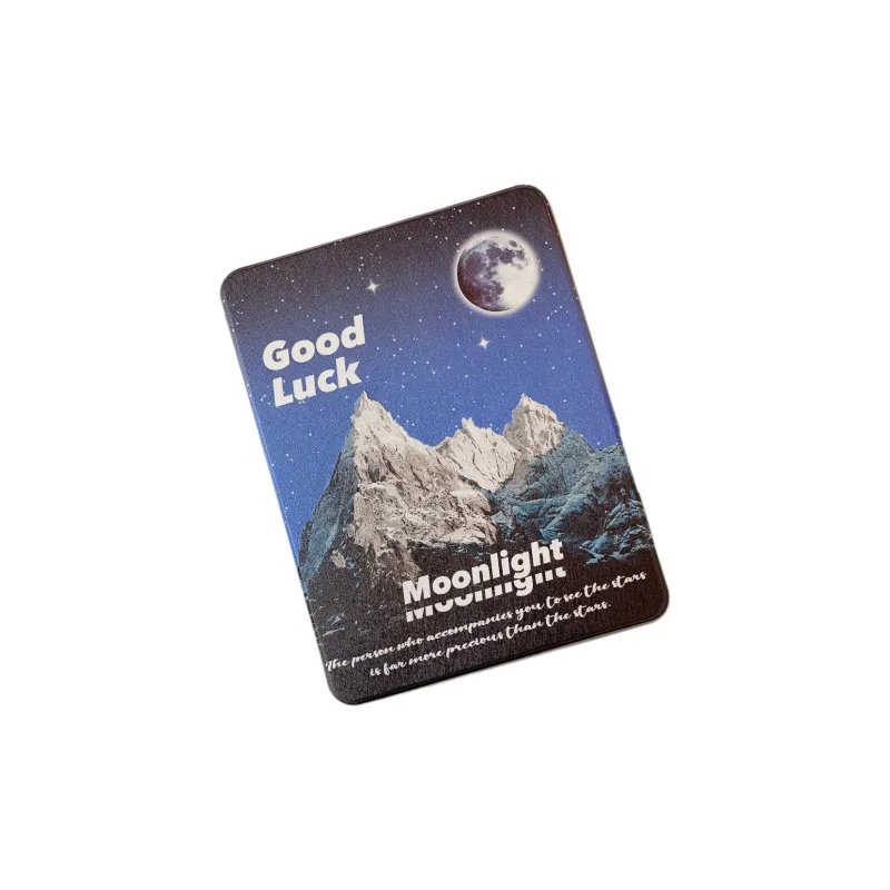 Koman Magnetic Separation Painted Night Snow Mountains For Apple IpadproAir 11/10/13 Inches Tablet Protective Cases-2