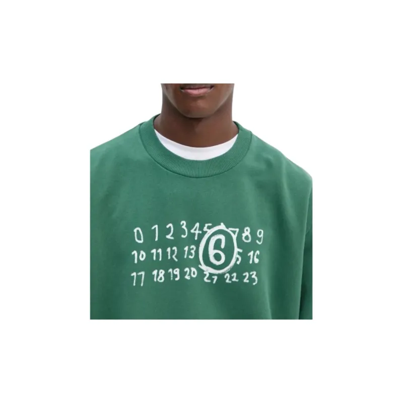 MM6 Maison Margiela Sweatshirt Men's Green-4