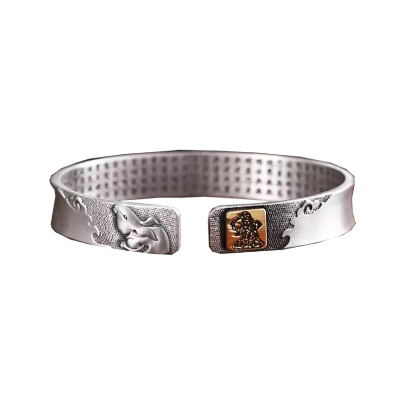 Angel Wishes 999 Fine Silver Bangles Unisex-20