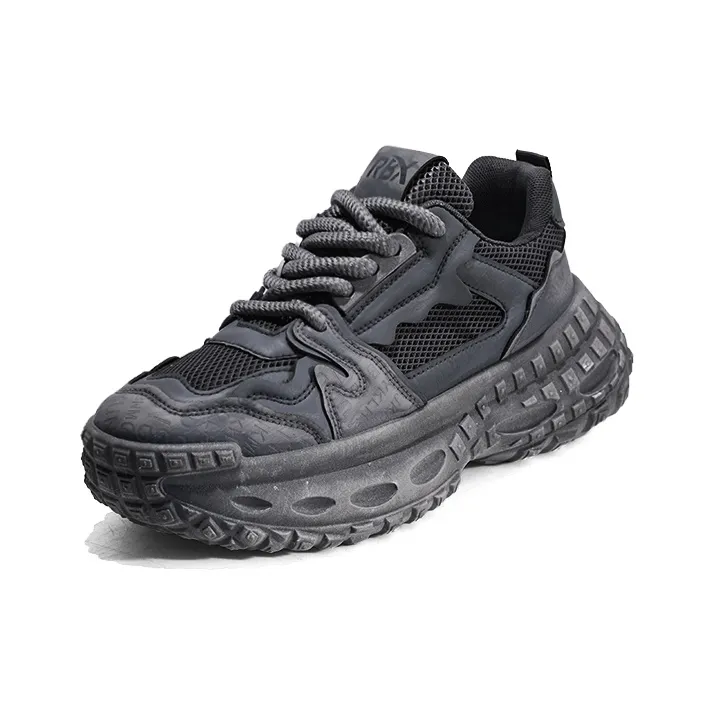 RENBEN Anti Slip And Wear Resistant Height Increasing Low Top Chunky Sneakers Men's-1