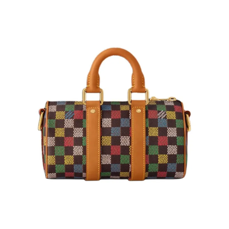 LOUIS VUITTON Coated Canvas Handbag Unisex Multicolor-2