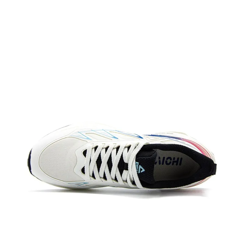 PEAK Mode 6.0 Pro Cushioning Lightweight Wear Resistant Low Top Casual Running Shoes Men's White Blue-3
