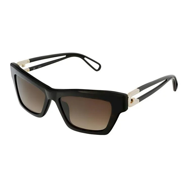 Furla Acetate Rectangular Sunglasses Women's Black-0