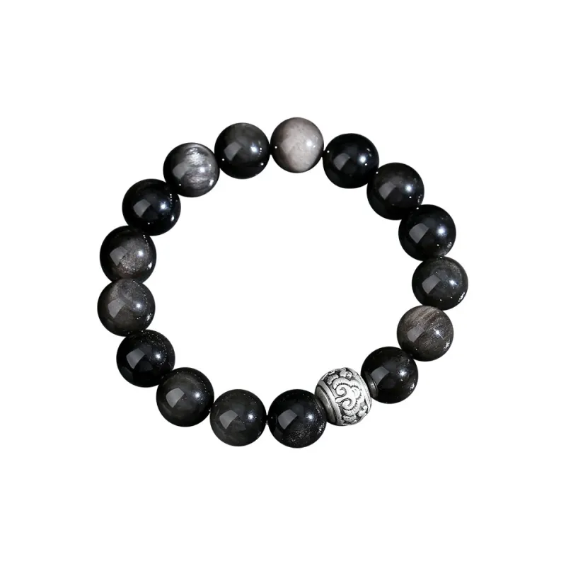 Red All Year Round Obsidian Bracelets Men's-1