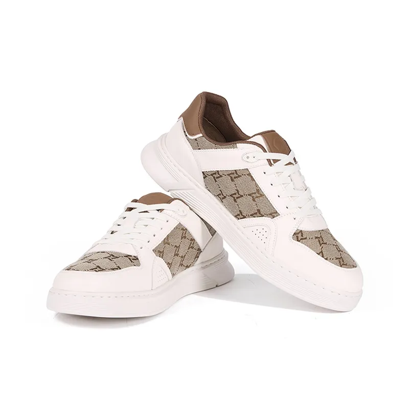 SEVEN Anti Slip And Wear Resistant Lightweight Low Top Skateboard Shoes Men's Coffee-2