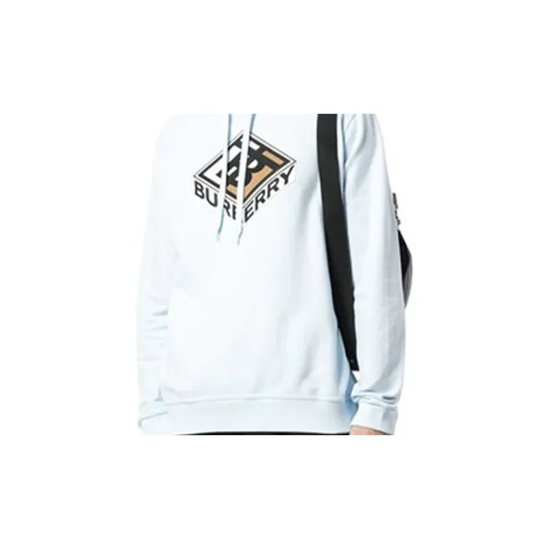 Burberry Sweatshirts Men Light Blue-3