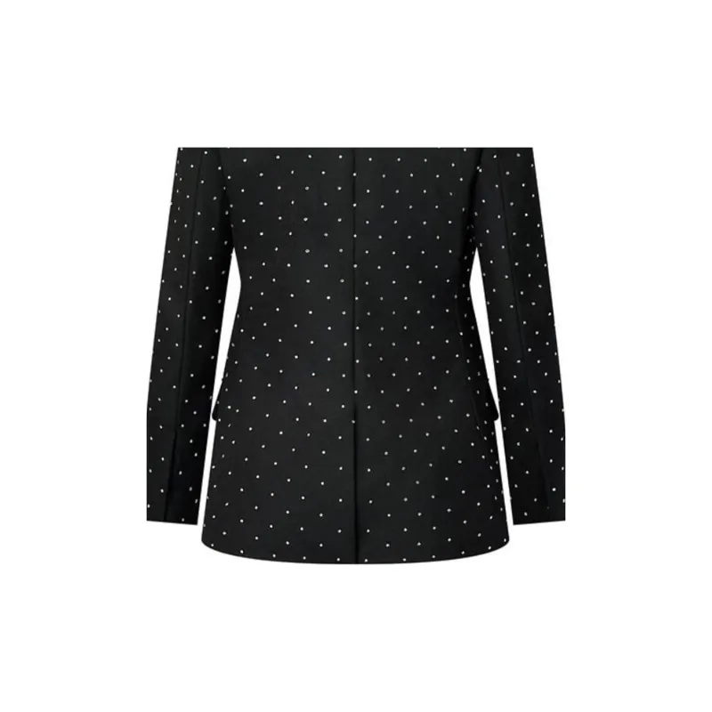 LOUIS VUITTON Double-Breasted Rhinestone Blazer-3