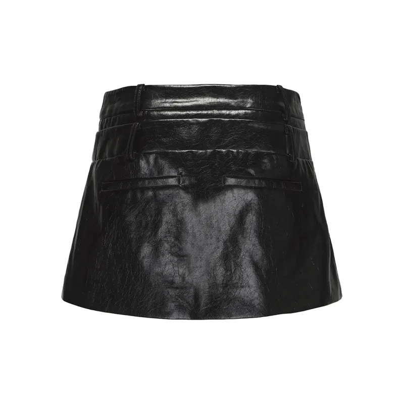 NANA JACQUELINE Casual Short Skirts Women's Black-1