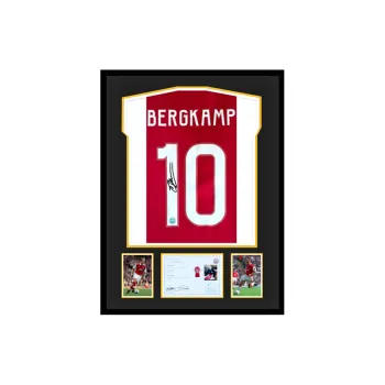 Three For Ajax Team Jersey EM Certificate Framed