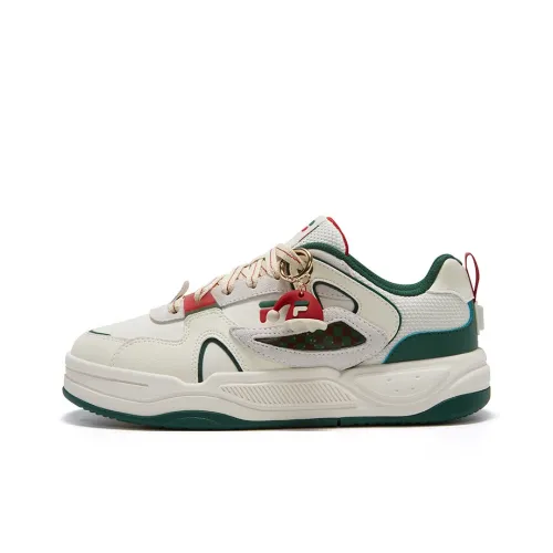 FILA FUSION BANK II Wear resistant And Lightweight Low Top Skateboard Shoes Women's Green