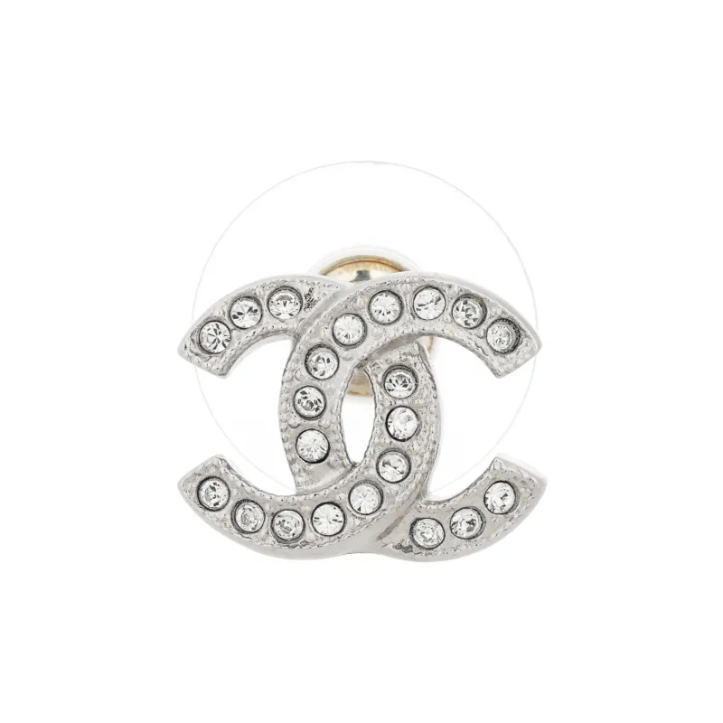 CHANEL Metal And Strass Earrings Crystal-1