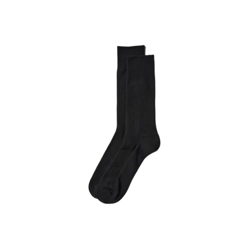 UNIQLO Knee High Socks Men's 1 Pack Black