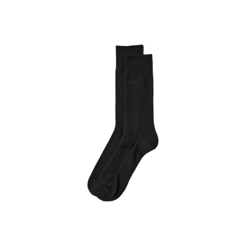 UNIQLO Knee High Socks Men's 1 Pack Black-0