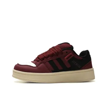 MXGM Warm Anti Slip And Wear Resistant Lightweight Height Increasing Low Top Skateboard Shoes Women's Burgundy