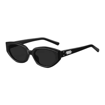 Thunder Pailong Plate Frame Irregular Shape Sunglasses Women's Black Pink White Coffee