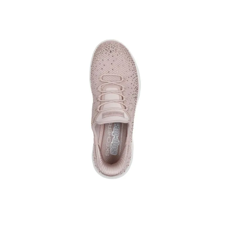 Skechers Slip Ins Anti-Slip Wear-Resistant Low-Top Casual Shoes Women's Pink-3