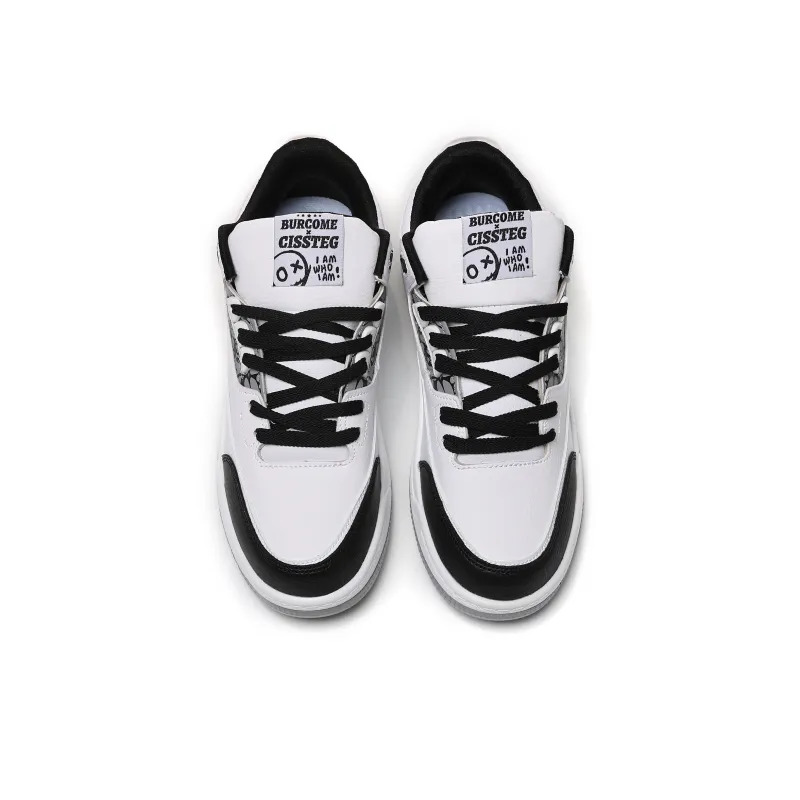 DD&OO Coverage Slip Resistant Waterproof Low Top Skateboard Shoes Unisex White Blue-15