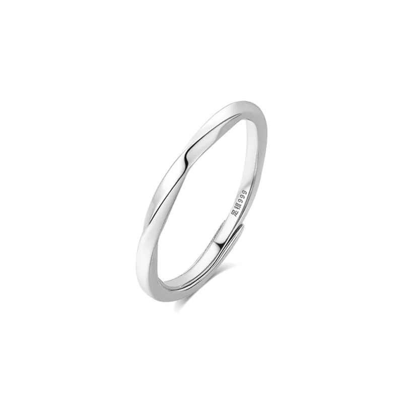 BLANK IN BLANK Sterling Silver Rings Unisex Box-5