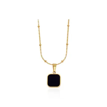 KOOGIS Titanium Steel Necklaces Women's Black