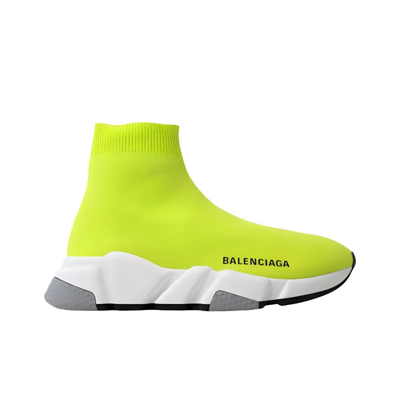 Balenciaga Speed Trainer Lime White Grey Black Women's-2