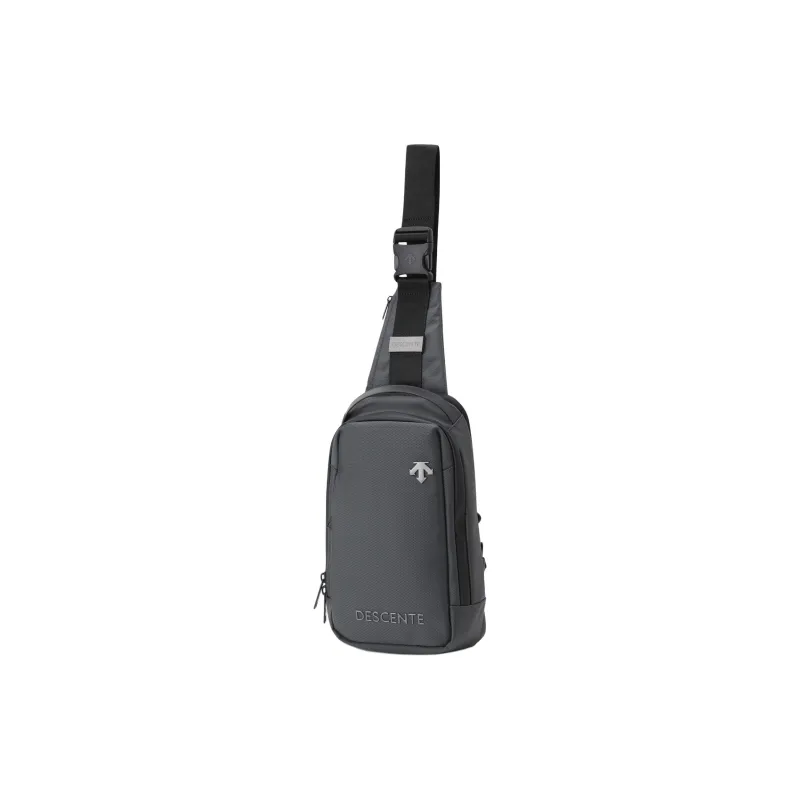 DESCENTE Sling Bags Nylon Gray Unisex-1