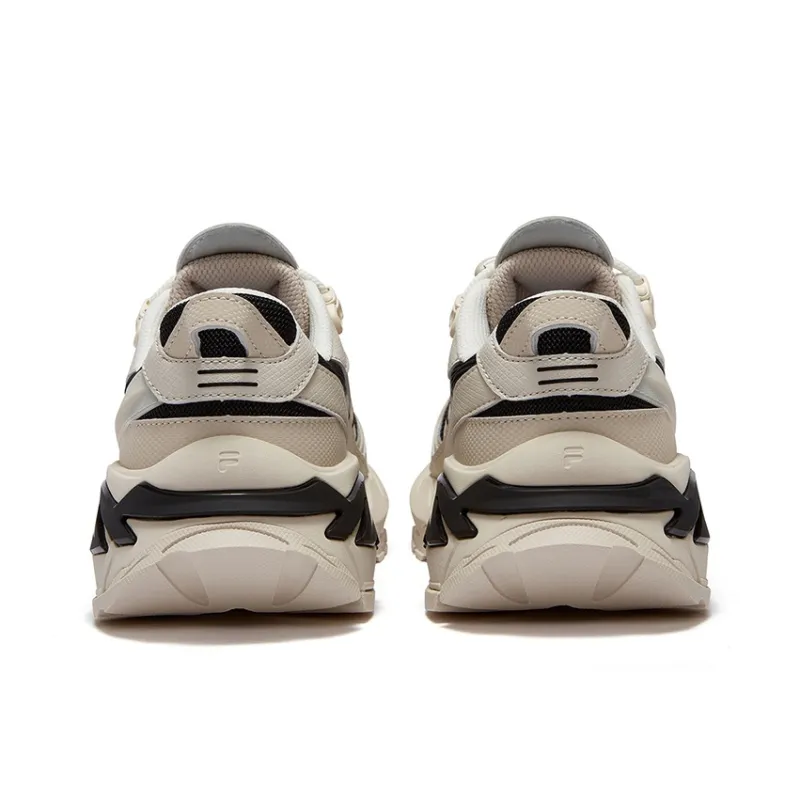 FILA FUSION Wear resistant And Lightweight Low Top Casual Shoes Women's Beige-3